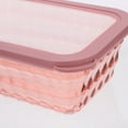 thumbnail image 5 of MEIBUTYUP Pink PP Silicone Food Storage Box for Snacks, Vegetables, Fruits with Sealing Lid 3Pcs, 5 of 8