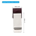 thumbnail image 2 of Uxcell Stainless Steel Pen Loop Notebook Clip Carved Leather Holder Sleeve, Purple 2 Pack, 2 of 5