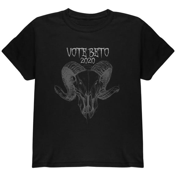 Election 2020 Beto O'Rourke Punk Rock Skull Youth T Shirt Black YLG