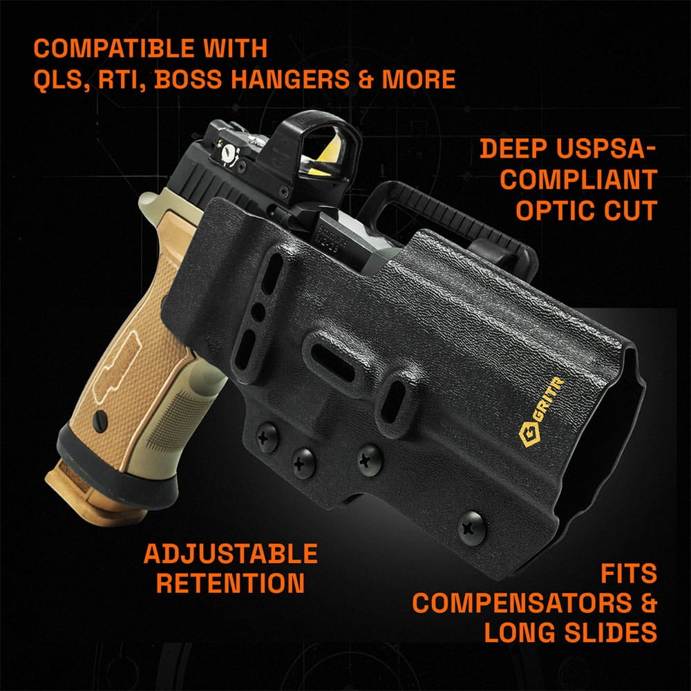 GRITR Ambi OWB Kydex Holster; Fits P320 XFive Legion