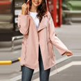 thumbnail image 5 of Wirziis Plus Size Coat Women Solid Color Jacket Packable Outdoor Hooded Windbreaker Outwear with Pocket, 5 of 7