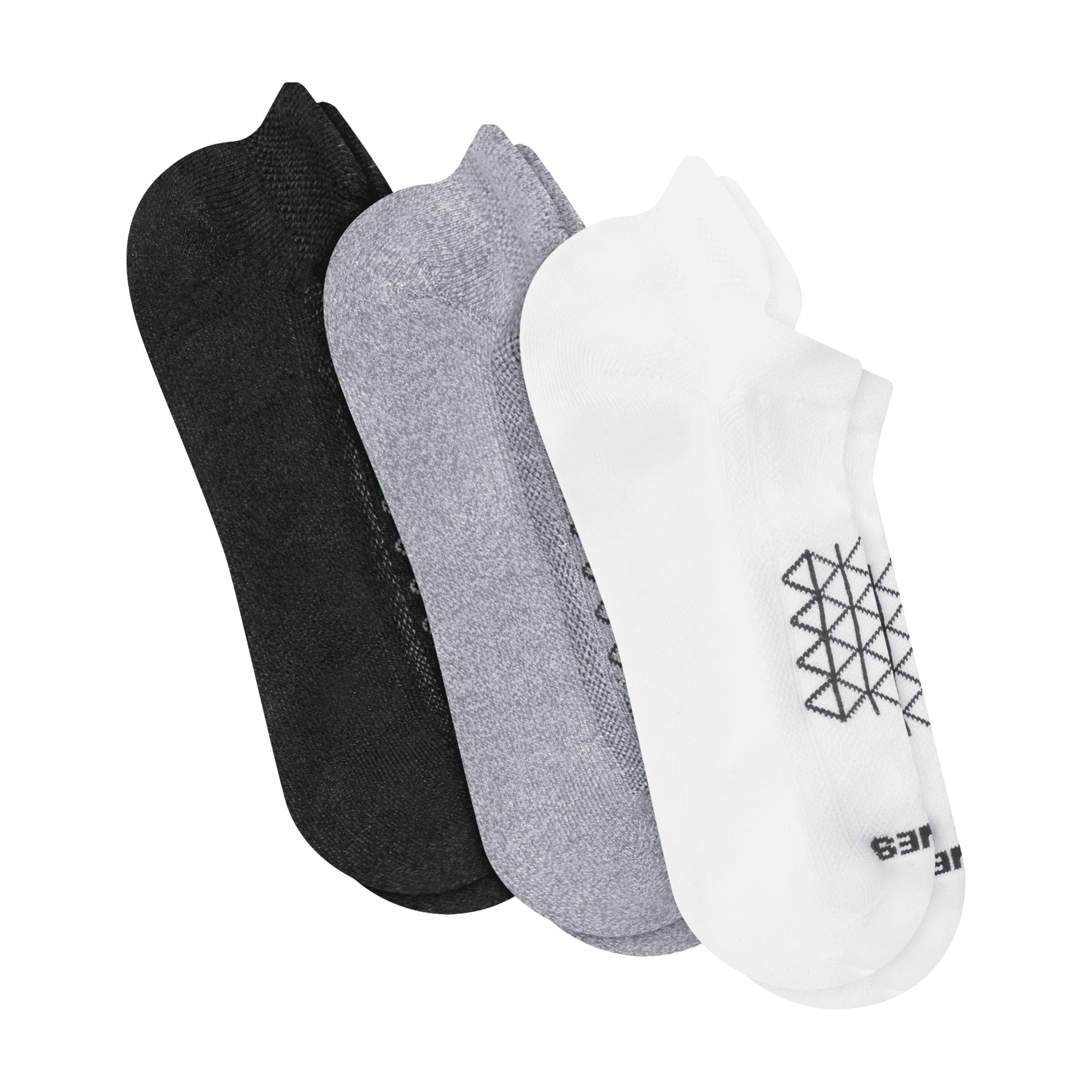 Hanes Mens Absolute Run Comfort Cushioned Heel Shield Socks, 3-Pairs