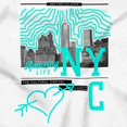 thumbnail image 2 of Amazing Life Heart NYC Graffiti Crewneck T Shirts Boy Girl Teen Brisco Brands S, 2 of 5