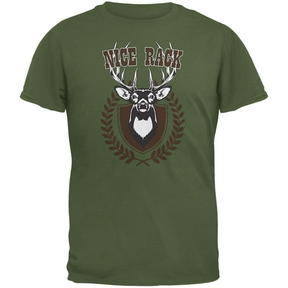 Nice Rack Military Green Adult T-Shirt - 2X-Large