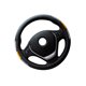 thumbnail image 3 of sweethay Funda Universal para volante de coche, diseño deportivo antideslizante, funda para volante de cuero deportivo Automoción decorativa y accesorios amarillo negro sweethay VI000007-02, 3 of 6