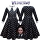 thumbnail image 4 of Vestido De Familia Addams Para Niñas Disfraz De Cosplay Halloween Navidad Comic-con Fiesta, 4 of 4