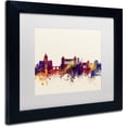 thumbnail image 2 of Trademark Fine Art "Rome Italy Skyline" Canvas Art by Michael Tompsett, White Matte, Black Frame, 2 of 4