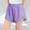 Purple, variant on Mwjwdo Girls Athletic Workout Gym Shorts with Zip Pockets High Waisted Running Shorts Summer Sports Clothes for Kids 3-13 Years Navy 110