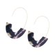 thumbnail image 3 of 1 par de aretes en forma de U con estampado de leopardo geométrico universal colgantes para la oreja suministros elegantes para fiestas para Ropa, zapatos y accesorios Miscelánea Morado oscuro Sonducket AP010170-09, 3 of 6