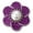 Purple, variant on Simple Pearl Flower Snap Jewelry Ginger Charm Button, For Interchangeable DIY Customizable Accessories