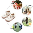 thumbnail image 4 of Toddler Girl Beige Mary Jane Dress Shoes Size 12 - Little Girl Oxford Shoes for Easter Flower Girl Party School Shoes, 4 of 6