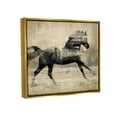 thumbnail image 3 of Stupell Industries Western Galloping Horse Portrait Graphic Art Metallic Gold Floating Framed Canvas Print Wall Art, Design by Tina Blakely, 3 of 6
