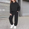 thumbnail image 2 of Kids Hoodie Sweatsuit Set Boys Girls ??aglan Sleeve Tracksui?? Pullover Hooded Sweatshirts and Jogger Pants Set Fall Athleisure, 2 of 5