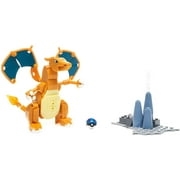 Mega Construx Pokemon Charizard, Buildable Charizard figure with transparent tail flame By Mega Brands