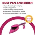 thumbnail image 3 of WBM Dustpan and Brush Set, Floor Cleaning Multipurpose Dustpan for Home, Pack of 2, 3 of 7