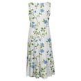 thumbnail image 4 of LOVZFMLL Robes Mode Femmes Vacances Été Couleur Unie Sans Manches Fête Plage Robe, 4 of 6