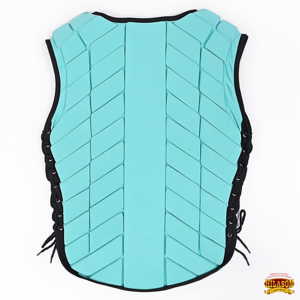 Small Hilason Adult Safety Equestrian Eventing Protective Vest Turquoise