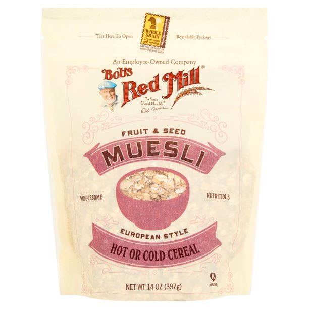 Bobs Red Mill Cereal Muesli Fruit Seed,14 Oz (Pack Of 4)