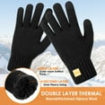 thumbnail image 3 of REDESS Winter Gloves for Men and Women Touch Screen Knit Warm Black Gloves for Cold Weather, 3 of 7