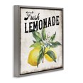 thumbnail image 4 of Stupell Industries Rustic Fresh Lemonade Food & Beverage Painting Gray Floater Framed Canvas Art Print Wall Art, 25 x 25, 4 of 10