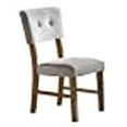 thumbnail image 3 of Homelegance Chaise Latérale de Salle à Manger Rembourrée Edam, Ensemble de 2, Gris, 3 of 3