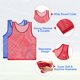 thumbnail image 3 of Uxcell 12 Pack Soccer Pennies, Polyester Soccer Jersey Training Mesh Scrimmage Vests Team Sports Pinnies, Blue, Red Dark Blue, Red, 3 of 6