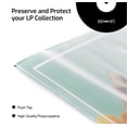 thumbnail image 5 of Hudson Hi-Fi Flexible Archival-Grade Vinyl Record Outer Sleeves, 100 Pack, Crystal Clear, Anti-Static, Acid-Free, 5 of 8