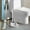 White1#, variant on Uuiauoio Toilet Bowl Brush Set with Stiff and Slit Brushes, Compact Hollow Out Drainage Plastic Toilet Brush Sets Wall Mounted with Flexible Bristles Splash-Proof