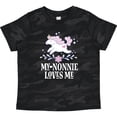 thumbnail image 3 of Inktastic Nonnie Loves Me Granddaughter Unicorn Girls Toddler T-Shirt, 3 of 5
