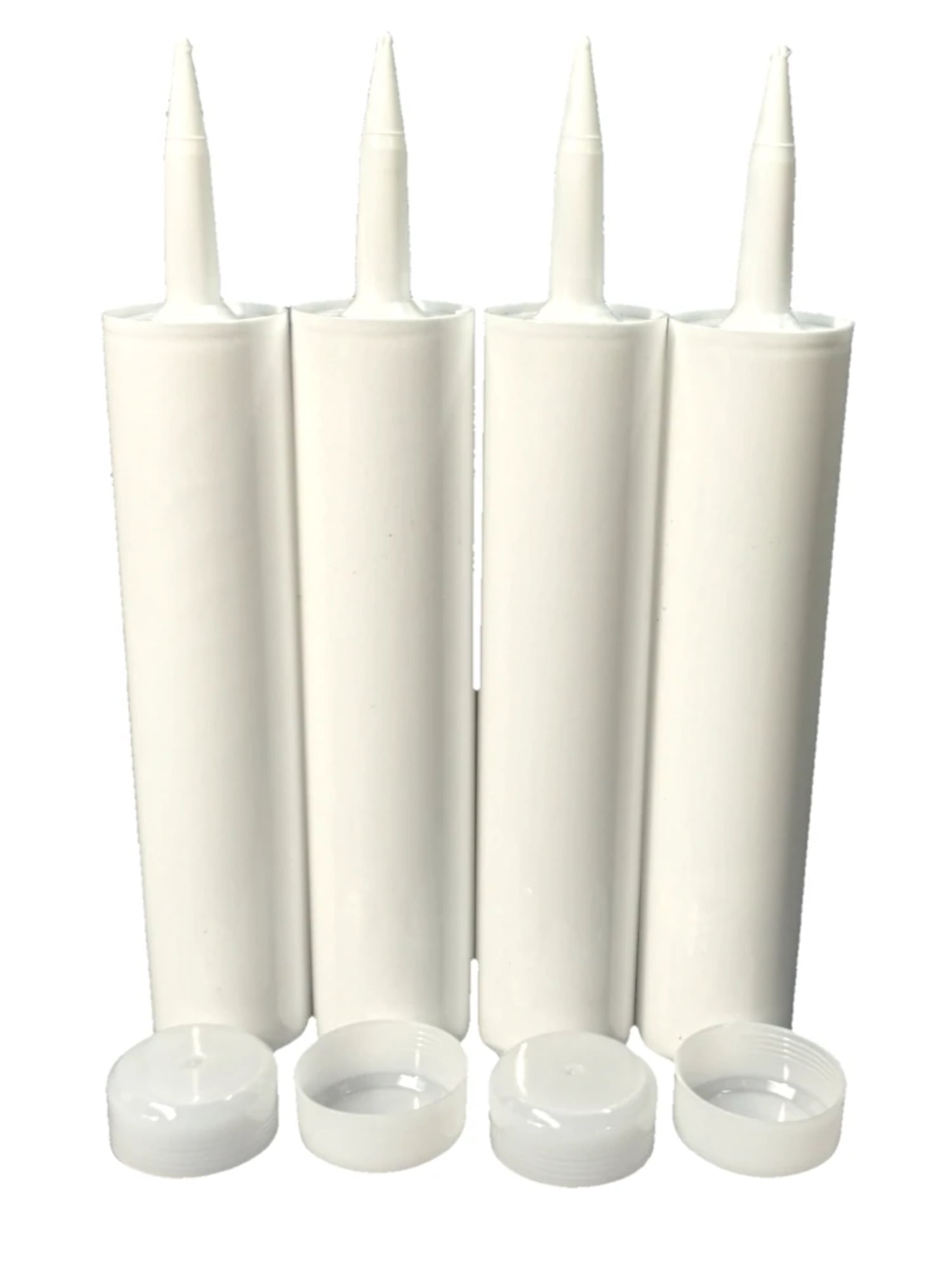 4 Empty Caulk Tubes, Fillable Sealant Caulking Tubes