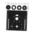 thumbnail image 5 of colaxi Router Table Insert Plate 9.6x9.4inch Wear Resistant Wood Milling Flip Board Black, 5 of 9