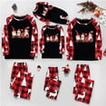 thumbnail image 5 of Penkiiy Family Christmas Pajamas Matching Sets Lounge Home Pjs Long Sleeve Shirts and Plaid Pants Xmas Holiday Pajama Outfits 8 Years Red, 5 of 6