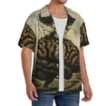 thumbnail image 2 of Sikiie Surreal Brain Tree Men's Cuban Shirt, Hawaiian Shirts, Business Casual Button Down Shirts, Short Sleeve Shirt-Small, 2 of 5