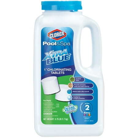 Clorox Pool&Spa XtraBlue 1-Inch Chlorinating Tablets, (Best Way To Chlorinate A Pool)