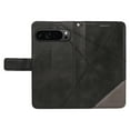 thumbnail image 6 of Allytechgroup Wallet Case for Google Pixel 9 / 9 Pro, Stylish Design PU Leather Flip Stand Cover Shell with Cards Slots Hand Wrist Protective Phone Case for Women Men, Black, 6 of 8