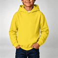 thumbnail image 2 of NEBWOAK Big Boys Cotton Pullover Hoodie Long Sleeve Hooded Sweatshirt Yellow,Size 9-10T, 2 of 6