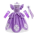 thumbnail image 1 of Disfraz de Sofía para niñas, primer vestido de princesa para fiesta de cumpleaños, vestidos de graduación Fivean unisex, 1 of 2