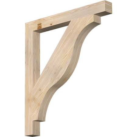 

Ekena Millwork 3 1/2 W x 34 D x 38 H Funston Block Smooth Bracket Douglas Fir