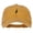 Gold, variant on Lightning Bolt Embroidered Unstructured Cotton Cap - Wine OSFM