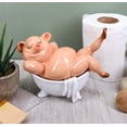 thumbnail image 6 of Sexy Babe Marilyn The Swine Pig Diva Bathing in Bathtub Statue 6"L Animal Decor, 6 of 6