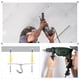 thumbnail image 2 of Ganchos de techo Uxcell de 93 mm, soporte de pared, hierro galvanizado, 3 unidades, 2 of 5