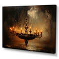thumbnail image 2 of Designart "Chandelier Dramatic Contrasts painting" Chandelier Canvas Wall Art, 2 of 5