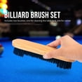 thumbnail image 2 of Caredy Cepillo De Mesa De Billar, 2 Unids Mesa De Billar Y Cepillo De Riel con Billar Cue Shaft Slicker Snooker Cloth Cleaner Herramientas Accesorio cepillo de mesa Spptty deporte de ocio, 2 of 10