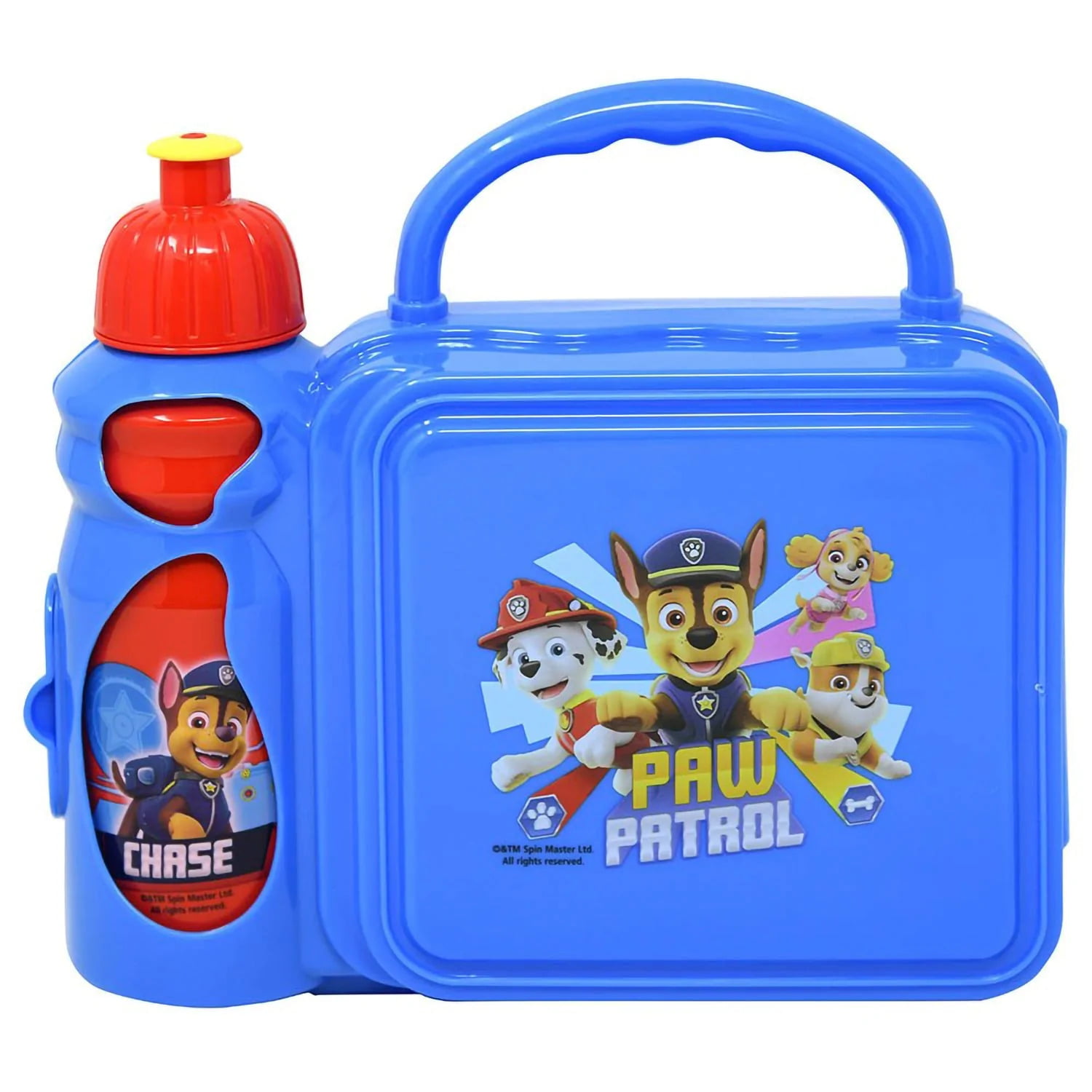 Paw Patrol Lunch Box Set! Includes Sandwich Box Snack Container Water Bottle, Men's, Size: One Size