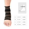 BONINGGG Copper Infused Ankle Braces Foot Support Compression Sleeves