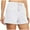 White, variant on gakvbuo Summer Running Shorts for Women High Waisted Bike Shorts Workout Shorts Yoga Short Workout Quick Dry Athletic Gym Shorts Drawstring Shorts for Women with Pockets