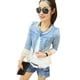 thumbnail image 2 of Plus Size Ladies Retro Denim Jacket Lace Casual Coat_-eyzi, 2 of 5