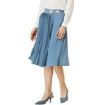 thumbnail image 4 of Allegra K Women's Pleated Retro Midi High Waist Skirt, 4 of 5