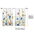 thumbnail image 3 of Celsvanis 2pcs Printed Kitchen Curtain, Short Translucent Floral Butterfly Romantic Window Drape, Spring Summer Decor For Home Kitchen Coffee Decoration 39"x27.5", 3 of 9