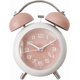 thumbnail image 1 of Alarm Clock, Metal 4 Inch Desk Table Analog Clock Silent with Night Light for Dormitory Home Office Travel Decor Alarm Clock (Pink), 1 of 4